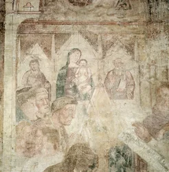 St. Ranieri Praying in the Temple (detail), mid 14th century